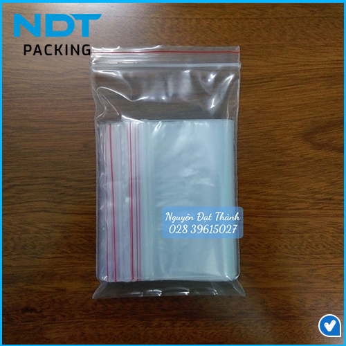Túi Zipper Chỉ Đỏ